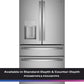 Ge Appliances PXD22BYPFS Ge Profile™ 22.4 Cu. Ft. Smart Counter-Depth Fingerprint Resistant 4-Door French-Door Refrigerator With Door In Door