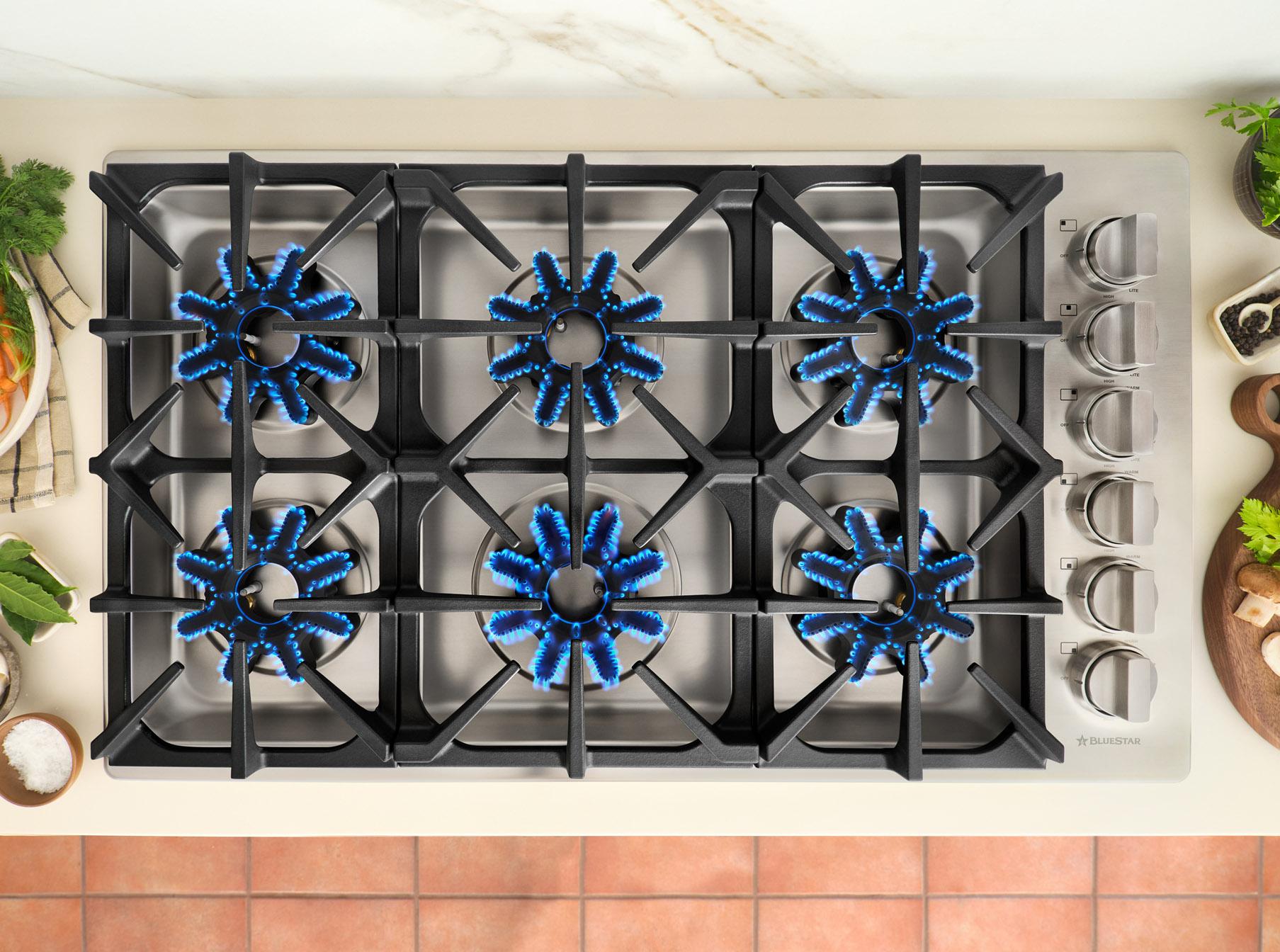 Bluestar BSDCTX8366B 36" X-8 Cooktop