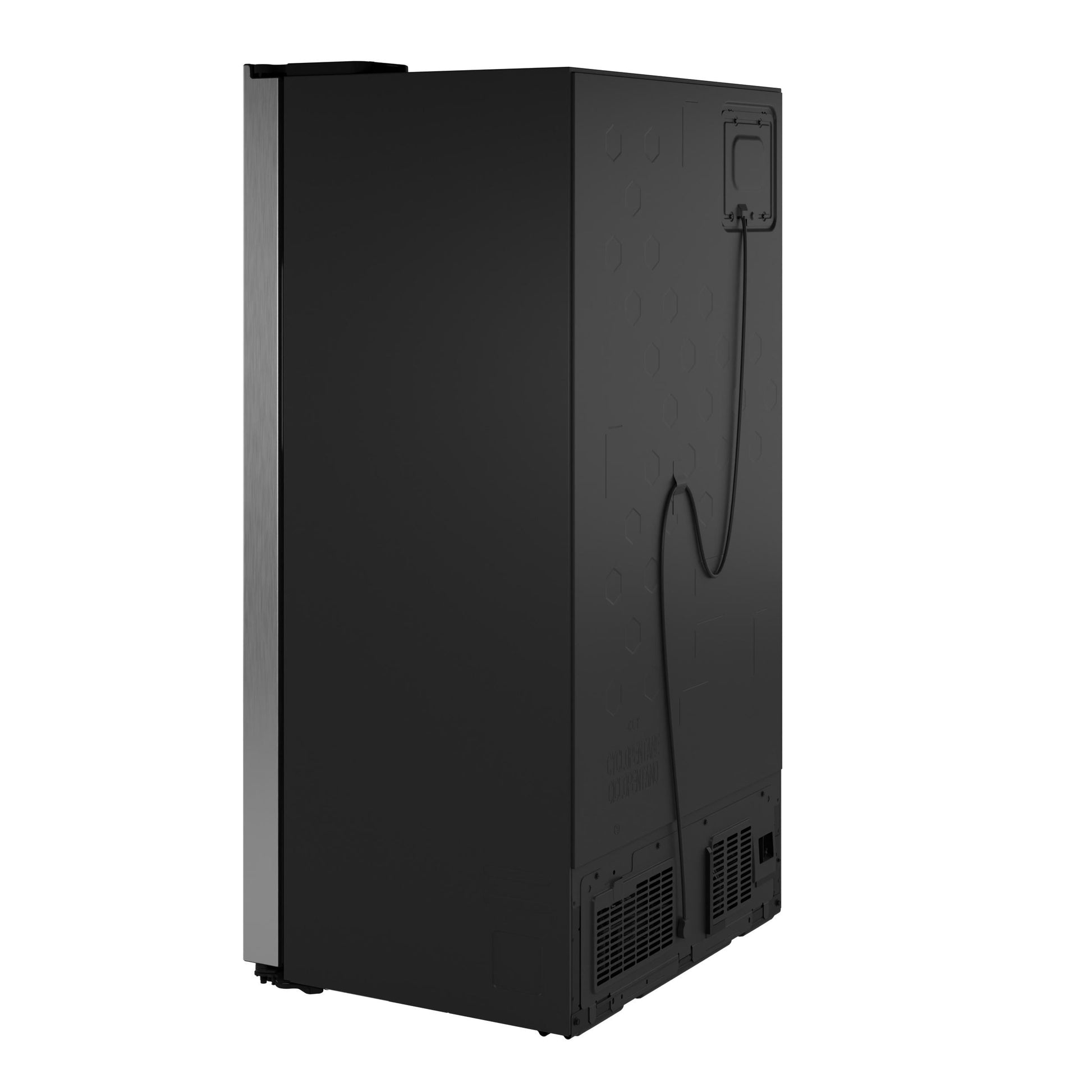Ge Appliances GZS24PYYFS Ge® 23.5 Cu. Ft. Counter-Depth Side-By-Side Refrigerator With Led Light Walls And Extra Tall Dispenser