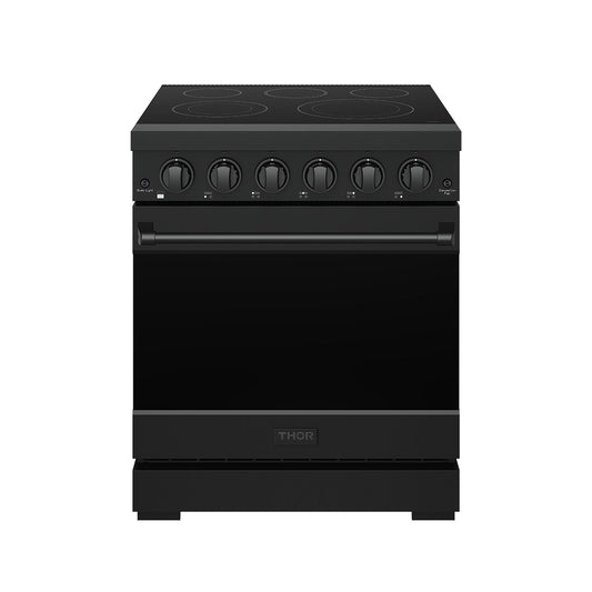 Thor Kitchen RSE30PB 30 Inch Professional Electric Range With Precision Knob Control In Black Gordon Ramsay Series