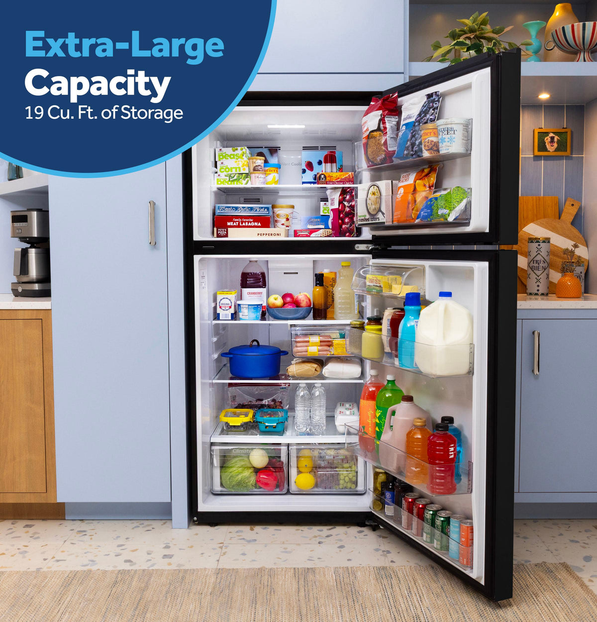 Ge Appliances GPS19KGZBB Ge 19 Cu. Ft. Garage Ready Top-Freezer Refrigerator
