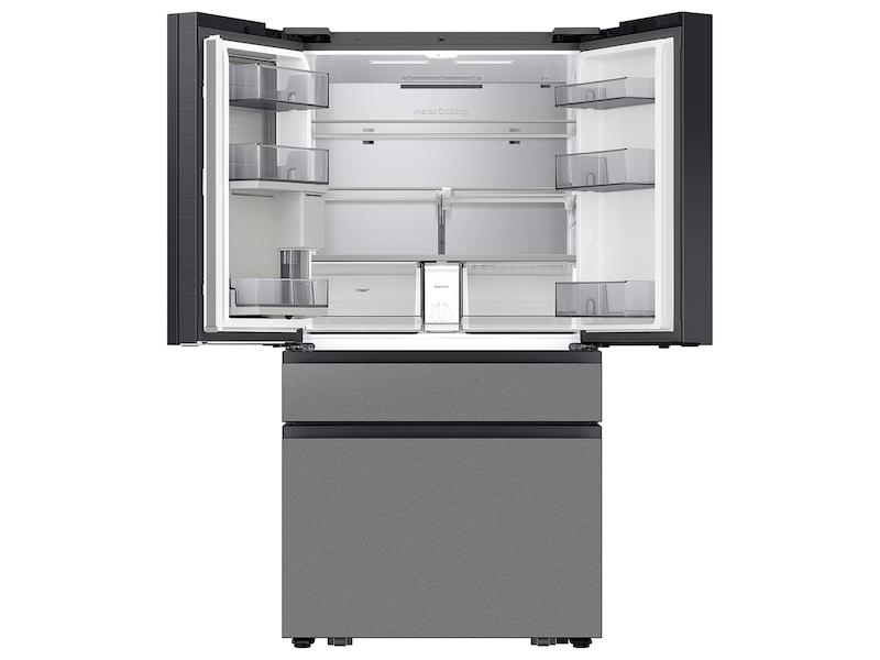 Samsung RF90F29AECR Bespoke 29 Cu. Ft. 4-Door French Door Refrigerator With Ai Family Hub&#8482;+ & Ai Vision Inside&#8482; In Charcoal Glass And Stainless Steel