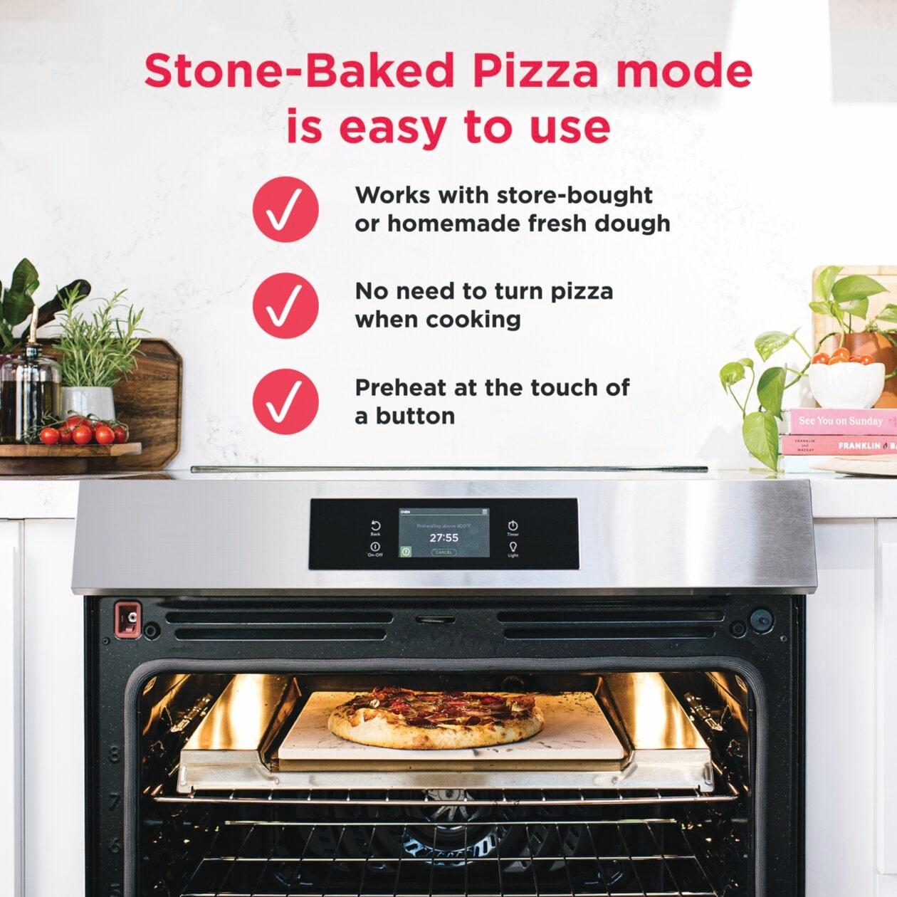 Frigidaire GCFE3070BF 30" Electric Range With Stone-Baked Pizza