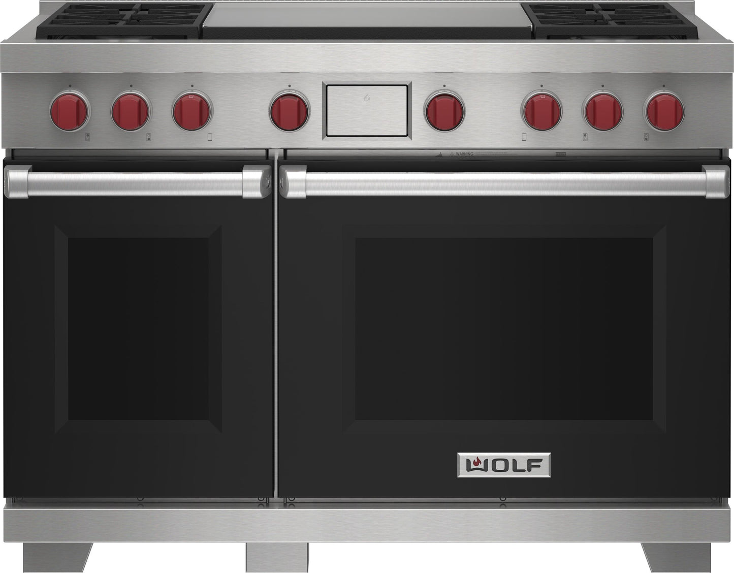 Wolf DF48450DGWHPLP 48" Dual Fuel Range - 4 Burners And Infrared Dual Griddle