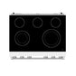 Thor Kitchen ARE36W 36 Inch Electric Range In White - Contemporary Professional