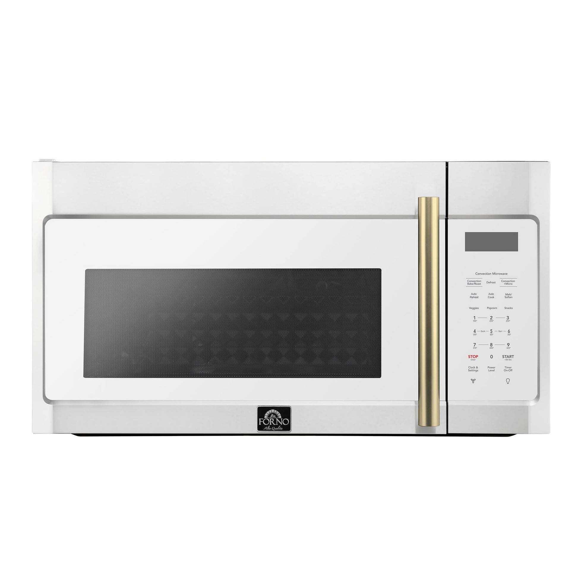 Forno FOTR303830WHT Forno Fornace 30-Inch Over The Range Convection Microwave, White - 1.5 Cu.Ft, 300 Cfm Vent, Touch Control, Led Light