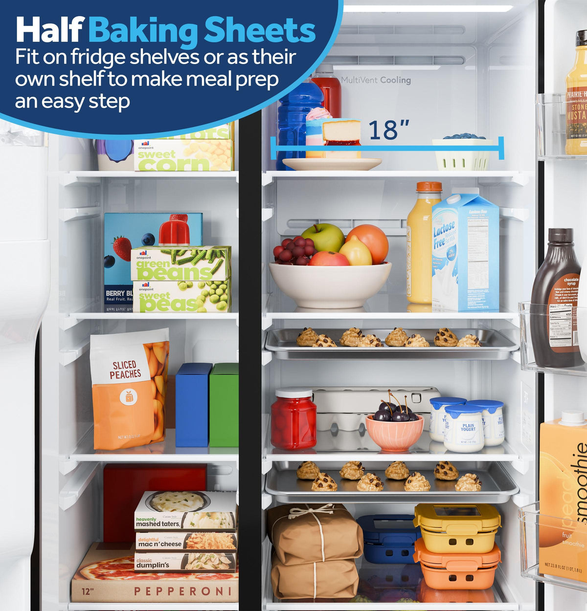 Ge Appliances GZS24NYYFS Ge® 23.6 Cu. Ft. Counter-Depth Side-By-Side Refrigerator With Extra Tall Dispenser And In-Door Icemaker