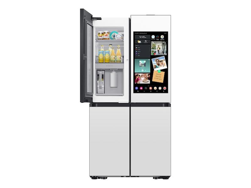 Samsung RF23DB990012 Bespoke Counter Depth 4-Door Flex™ Refrigerator (23 Cu. Ft.) With Ai Family Hub+™ And Ai Vision Inside™ In White Glass