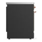 Ilve UMIB30NR3MGP Ilve Umib30Nr3Mgp Majestic Iii 30 Inch Induction Range With 4 Elements, 4 Cu. Ft. Oven Capacity (Triple Glass Door, Graphite Matte, Copper)