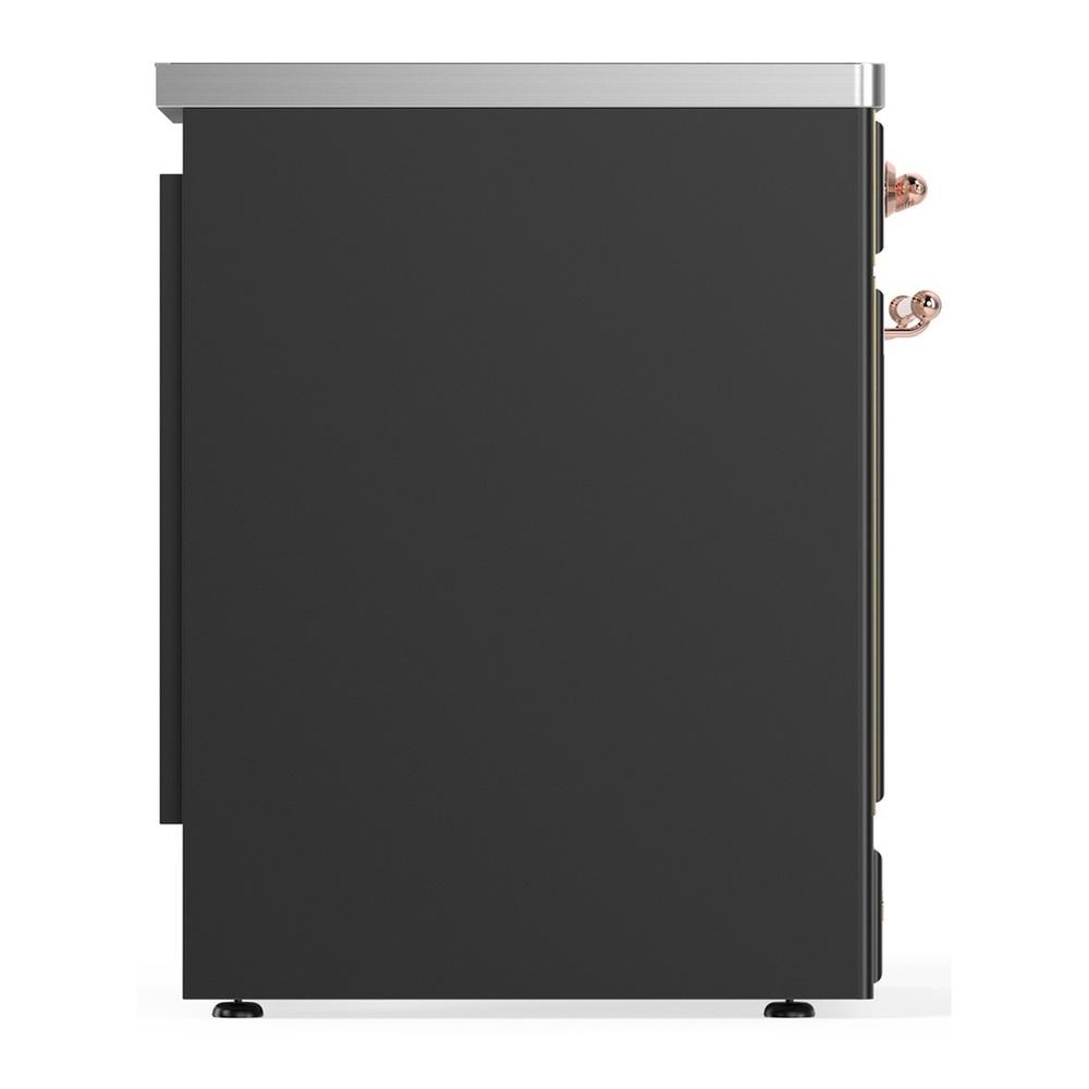 Ilve UMIB30NR3MGP Ilve Umib30Nr3Mgp Majestic Iii 30 Inch Induction Range With 4 Elements, 4 Cu. Ft. Oven Capacity (Triple Glass Door, Graphite Matte, Copper)