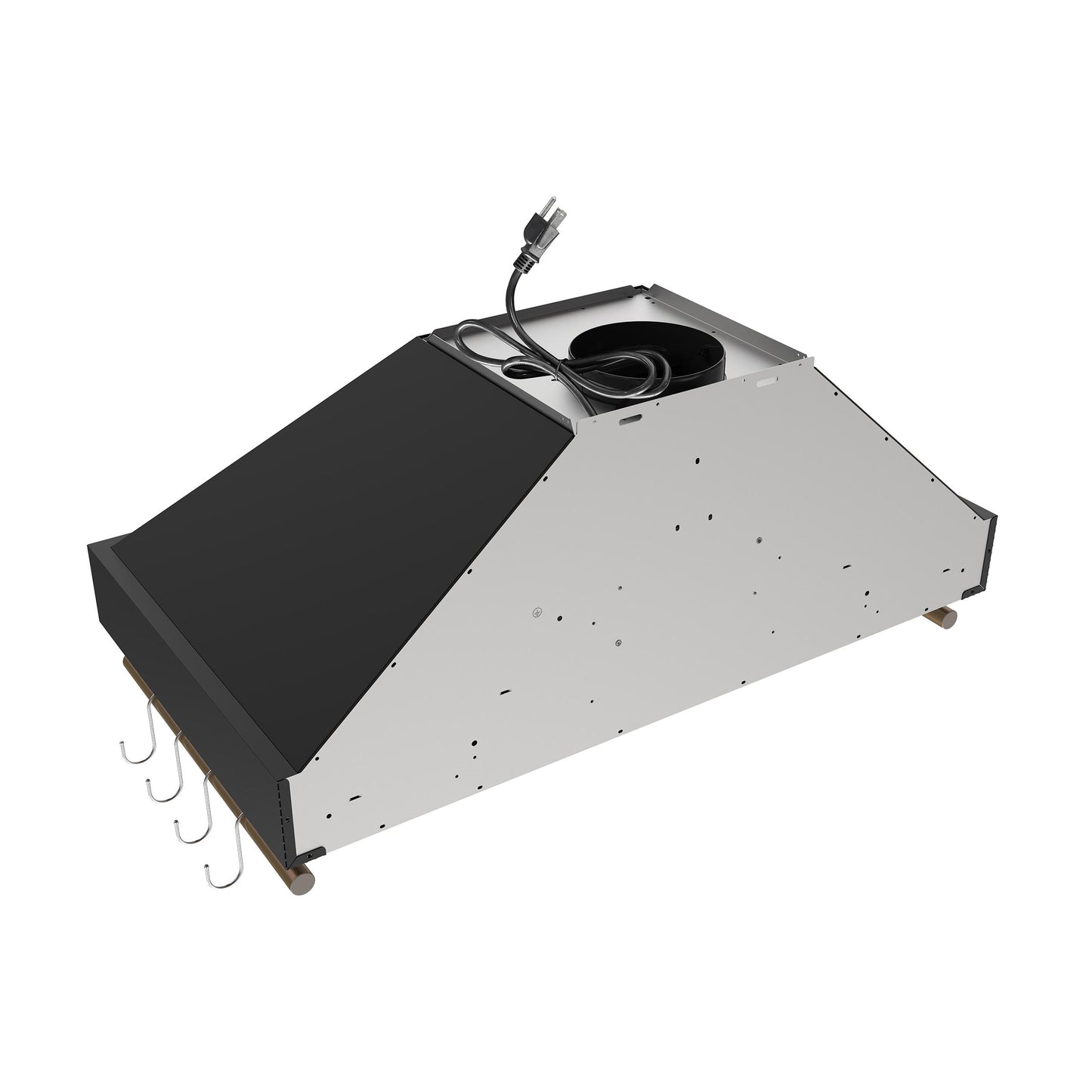 Forno FRHWM550336BLK Forno Venezia 36 Inch Wall-Mounted Range Hood In Black With Touch Controls And Baffle Filters