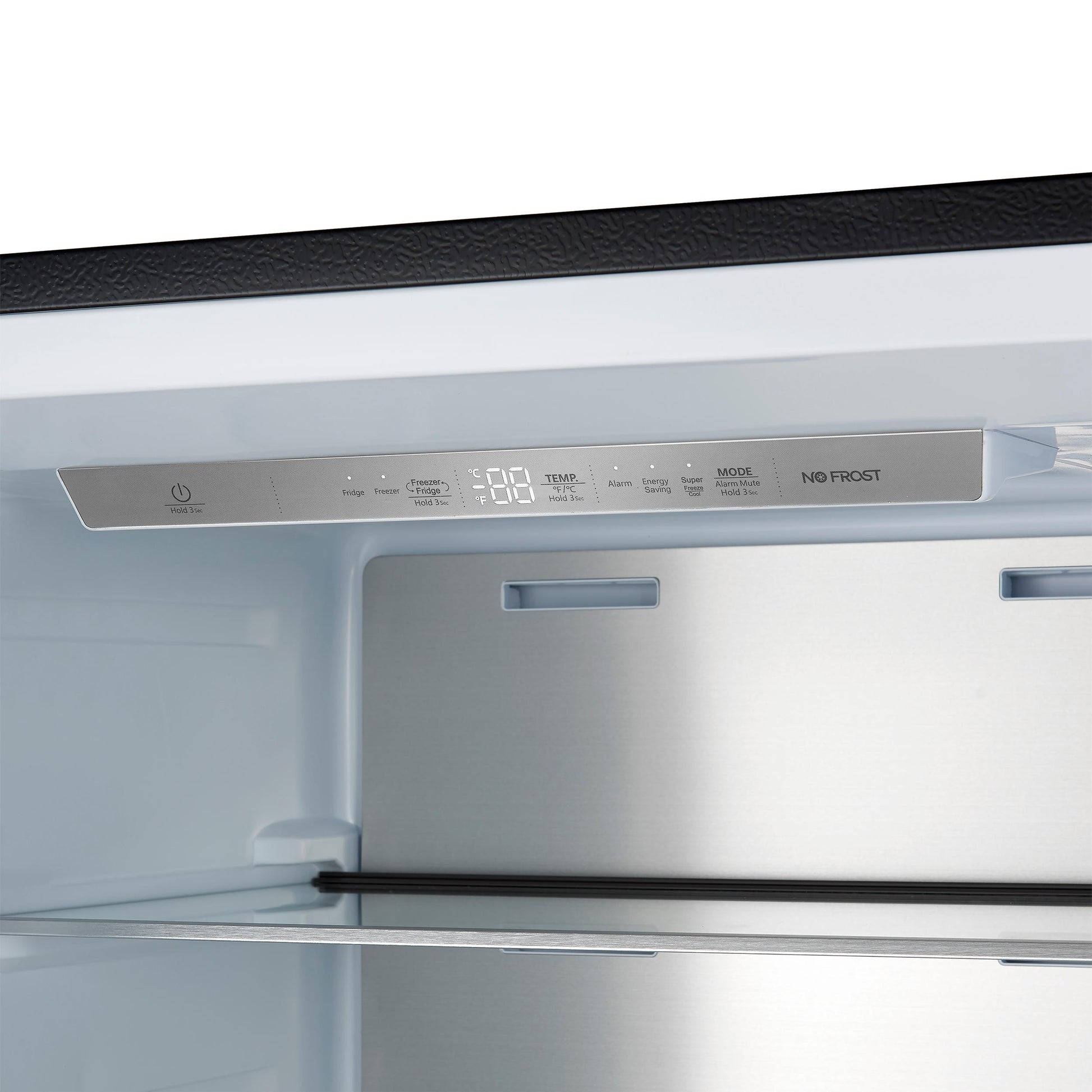 Forno FFFFD172228BLKLS Forno Maderno 28-Inch Convertible Upright Freezer/Refrigerator In Black With Antique Brass Handle, 13.6 Cu.Ft., Left Swing