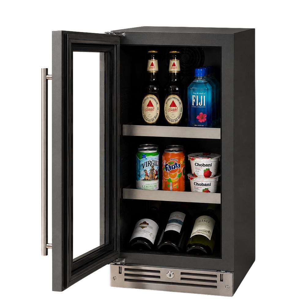 Xo Appliance XOU15BCGSX 15" Beverage Center, Stainless Steel Glass, Field Reversible Hinge