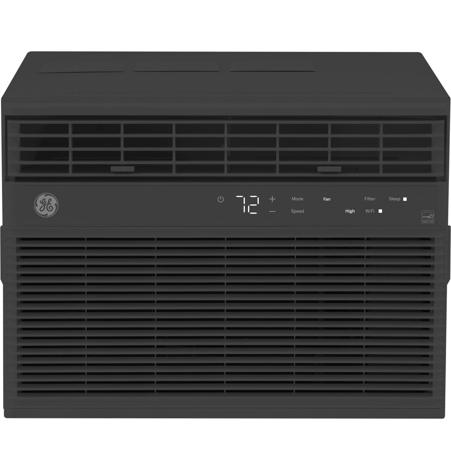 Ge Appliances AHEU08BC Ge® Energy Star® 8,000 Btu Smart Electronic Window Air Conditioner For Medium Rooms Up To 350 Sq. Ft., Black