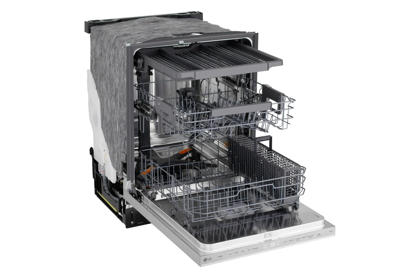 Lg LDNPM545S Smart Flushfit™ Top Control Dishwasher With 1-Hour Wash & Dry, Quadwash® Pro, And Dynamic Heat Dry™ W/Autovent Dry™