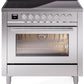 Ilve UPI366WMPSS Professional Plus Ii 36 Inch Electric Freestanding Range In Stainless Steel With Trim
