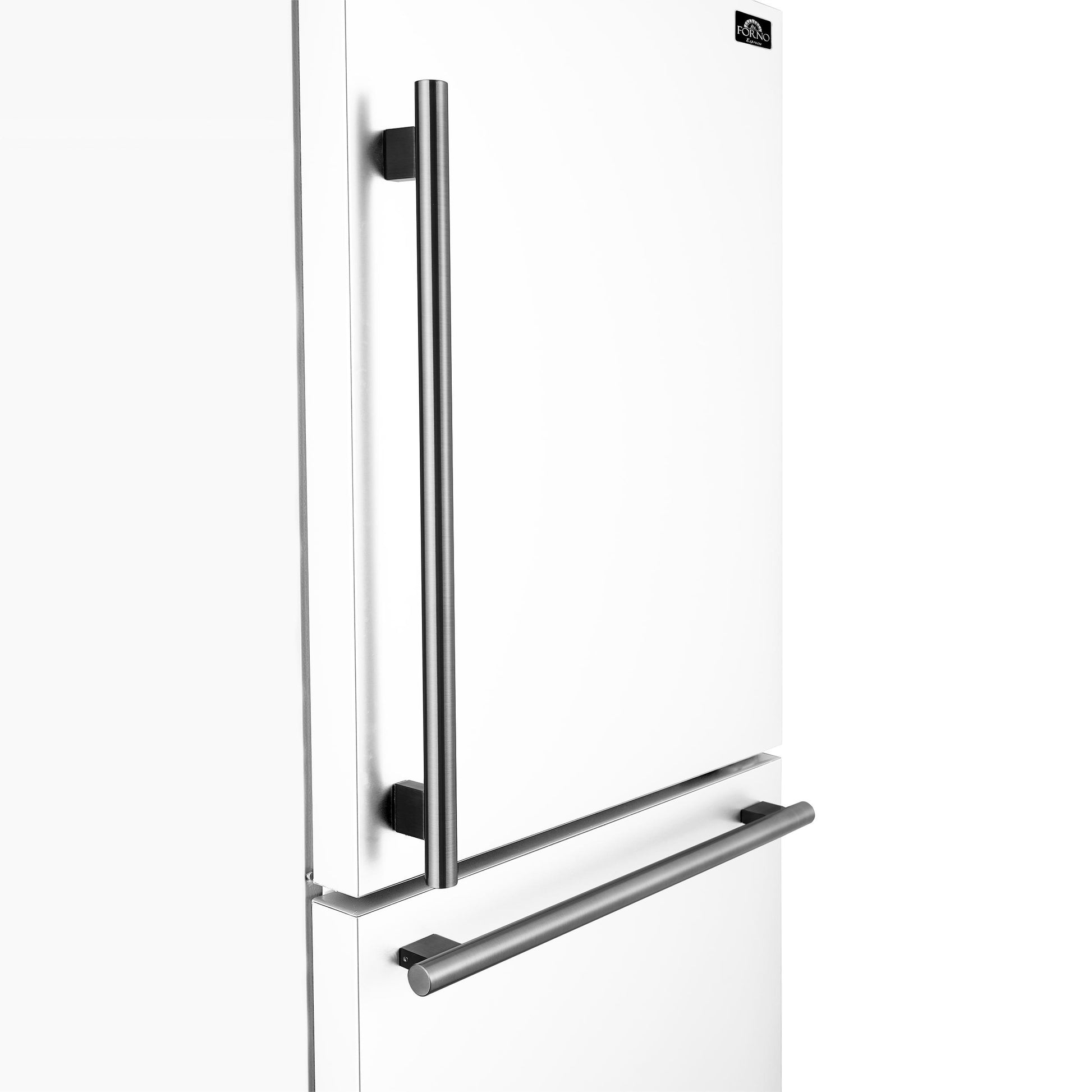 Forno FFFFD178531WHT Forno Milano Espresso 31-Inch Bottom Freezer Refrigerator, White, 17.2 Cu.Ft Capacity, Energy Efficient