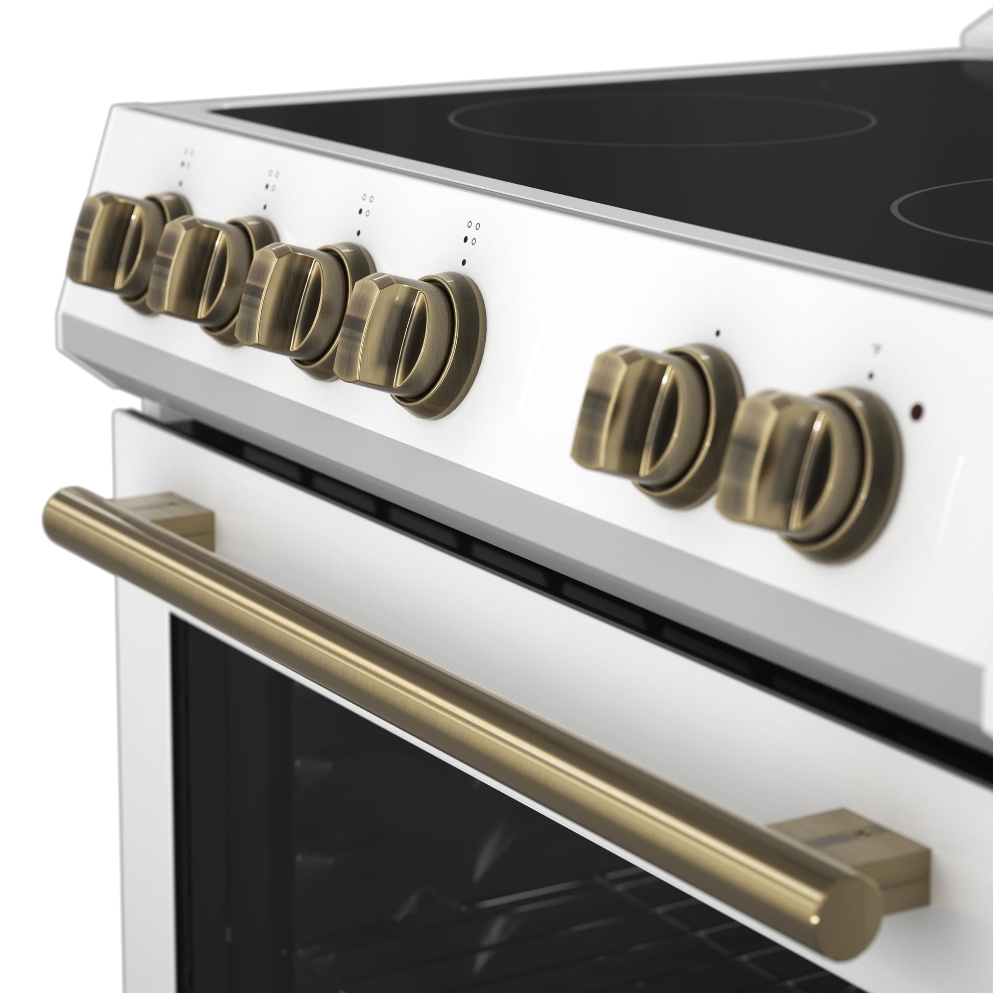 Forno FFSEL602230WHT Forno Leonardo Espresso 30-Inch White Electric Range, True Convection, Energy Efficient