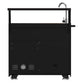 Forno FODKT2582BLK Forno All Aperto 62,600 Btu Bbq, 3 Stainless Steel Burners, Infrared Burners, Sink Module, Black Sintered Stone Countertops, Bar And Beverage Center