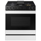 Samsung NSG6DB870012 Bespoke 6.0 Cu. Ft. Smart Slide-In Gas Range With Smart Oven Camera & Illuminated Precision Knobs In White Glass