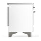 Ilve UMDIB40NR3WHC Ilve Umdib40Nr3Whc Majestic Iii 40 Inch Induction Range With 6 Elements, 3.82 Cu. Ft. Total Oven Capacity (Triple Glass Door, White, Chrome)