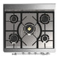 Ilve UM30NR3SSCLP Ilve Um30Nr3Ssclp Majestic Iii 30 Inch Dual Fuel Range With 5 Black Brass Burners, Dual Function Burner Up To 25,000 Btu (Liquid Propane, Triple Glass Door, Stainless Steel, Chrome)