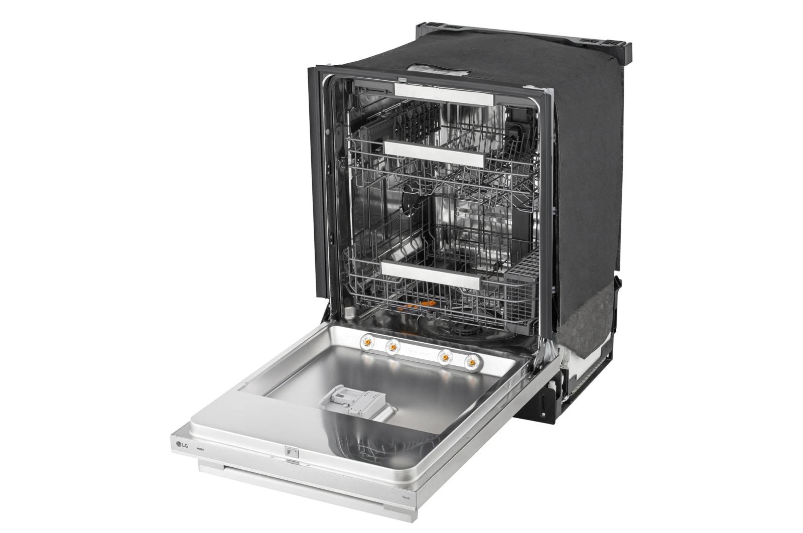 Lg LDNTH753S Smart Flushfit™ Top Control Dishwasher With 1-Hour Wash & Dry, Quadwash® Pro, Truesteam® And Dynamic Heat Dry™ W/Autovent Dry™