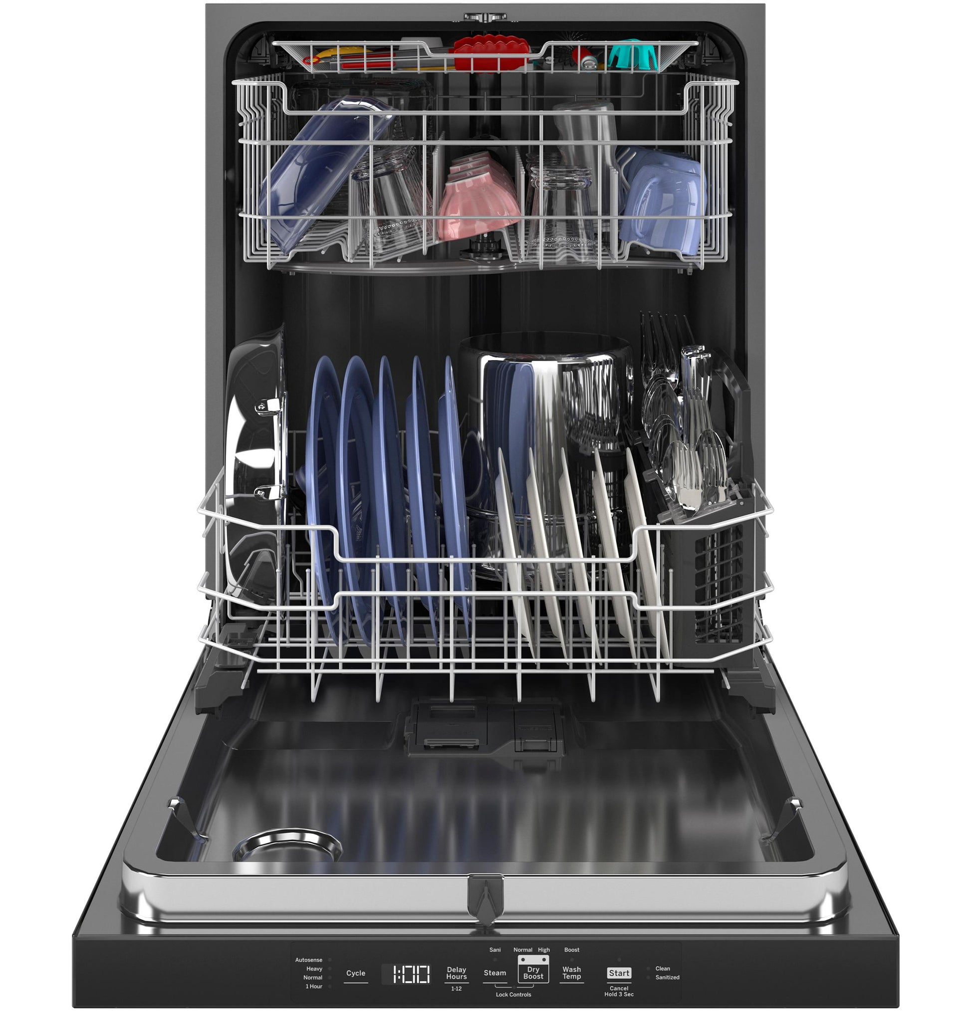 Ge Appliances GDT595HYYFS Ge® Energy Star® Top Control Hybrid Tub Dishwasher With Third Rack, Bottle Jets, Dry Boost & 50 Dba