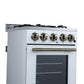 Forno FFSGS626520WHT Forno Lamazze 20 Inch Freestanding Gas Range In White, Compact Design