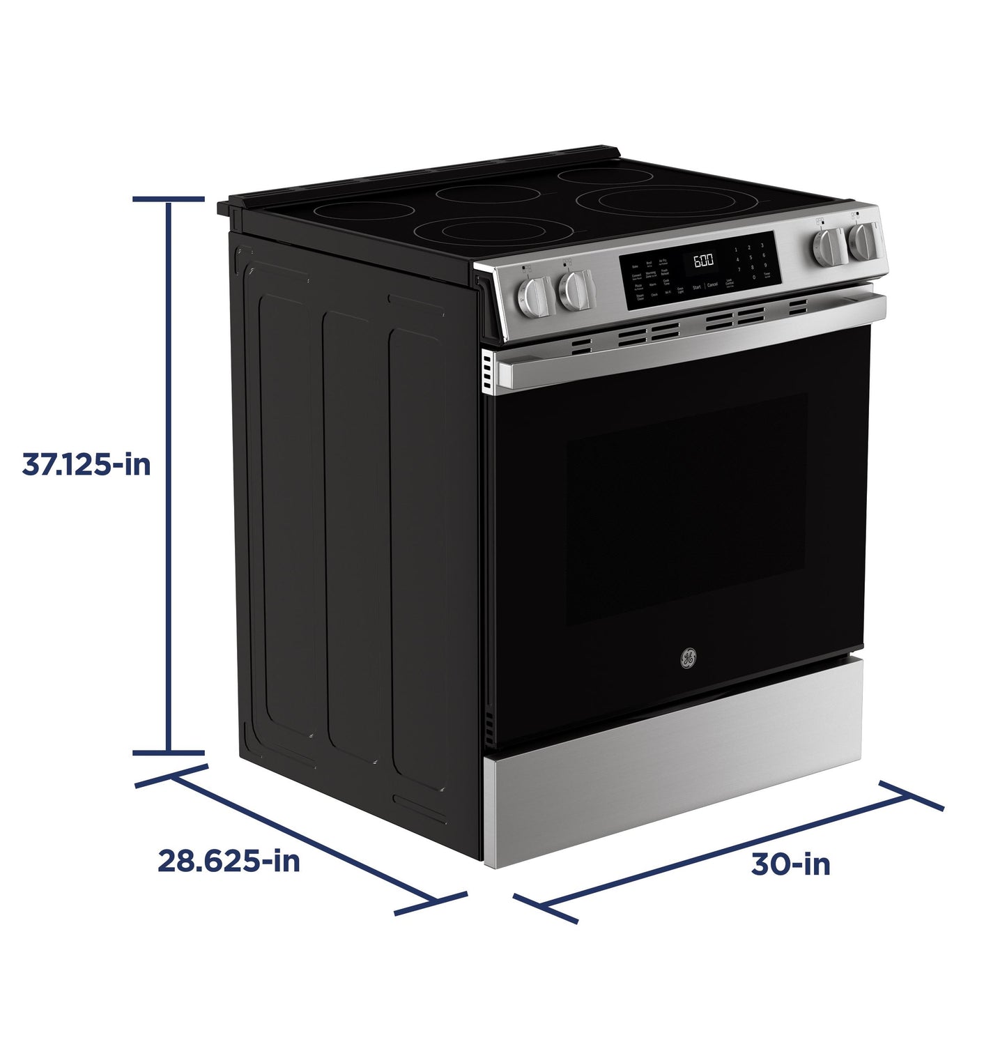 Ge Appliances GRS600AVFS Ge® 30" Slide-In Electric Convection Range With No Preheat Air Fry And Easywash™ Oven Tray