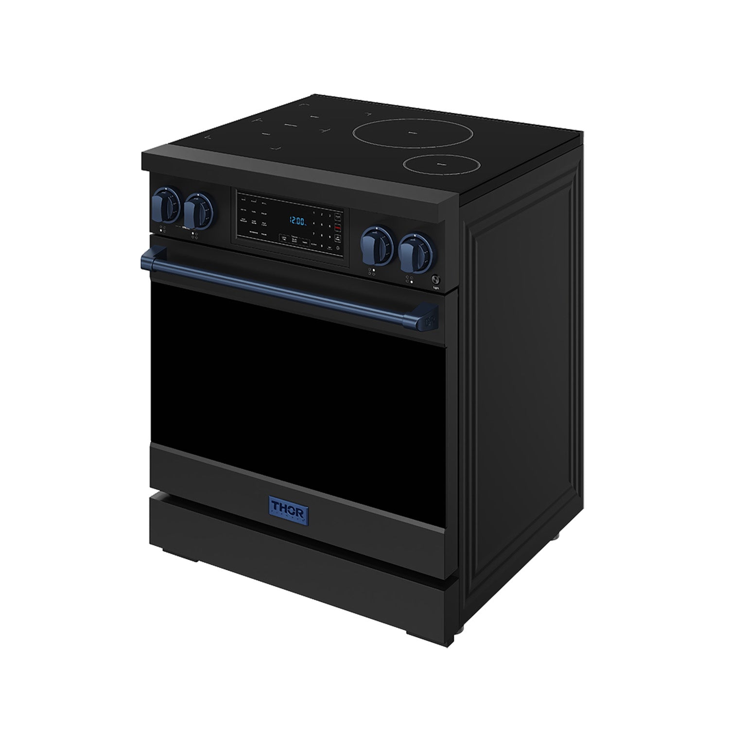 Thor Kitchen RSI30BBLU 30 Inch Professional Induction Range With Tilt Panel Touch Control In Black And Blue Gordon Ramsay Series
