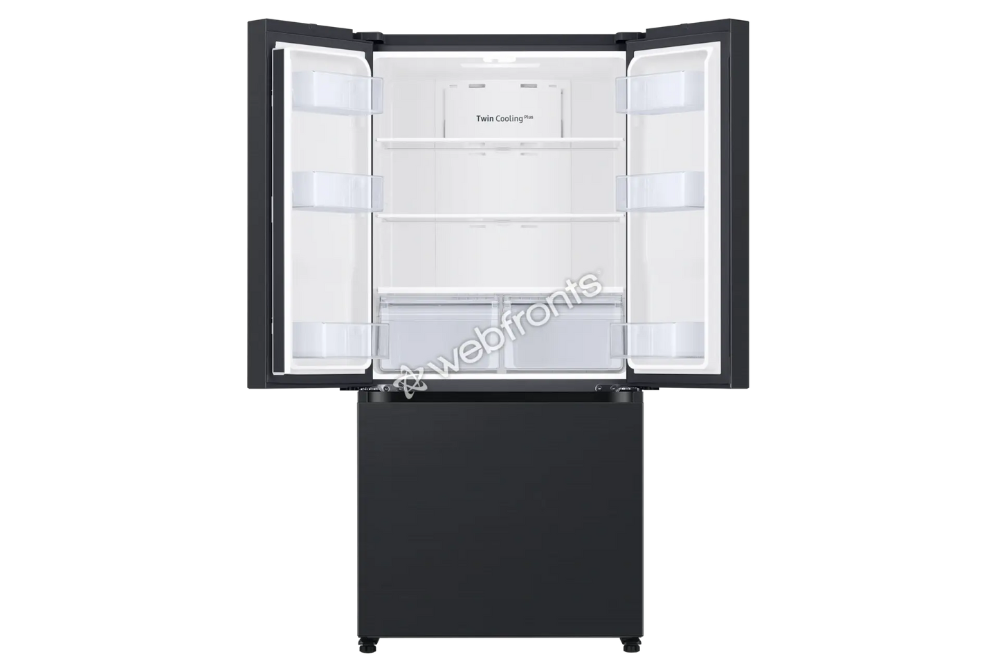 Samsung RF18A5101MT 18 Cu. Ft. Counter Depth 3-Door French Door Refrigerator In Matte Black Steel