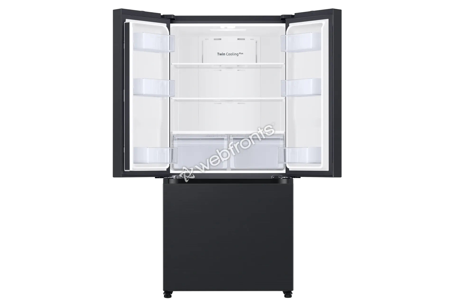 Samsung RF18A5101MT 18 Cu. Ft. Counter Depth 3-Door French Door Refrigerator In Matte Black Steel
