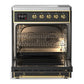 Ilve UMIB30QNR3MGG Ilve Umib30Qnr3Mgg Majestic Iii 30 Inch Induction Range With 4 Elements, 4 Cu. Ft. Oven Capacity (Solid Door, Graphite Matte, Brass)