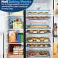 Ge Appliances GZS24NYYFS Ge® 23.6 Cu. Ft. Counter-Depth Side-By-Side Refrigerator With Extra Tall Dispenser And In-Door Icemaker