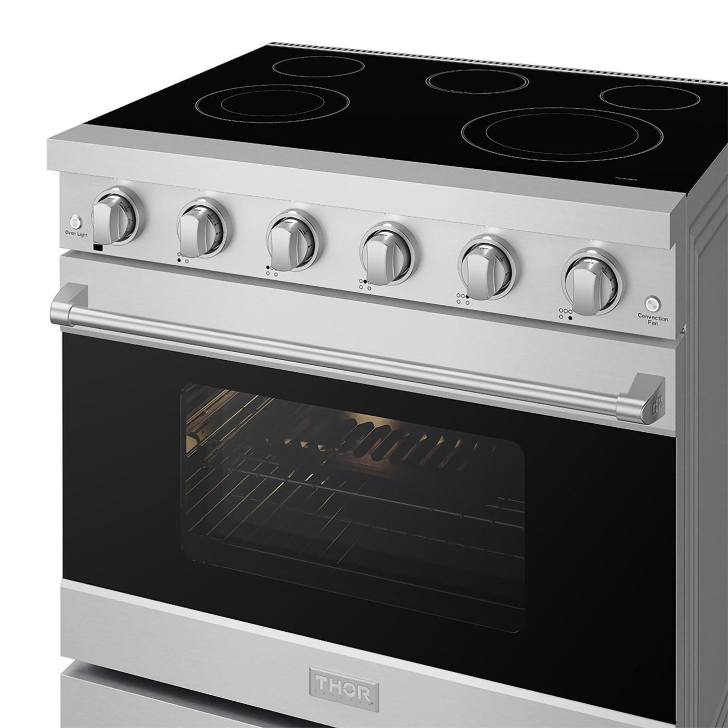 Thor Kitchen RSE36P 36 Inch Professional Electric Range In Stainless Steel Gordon Ramsay Series