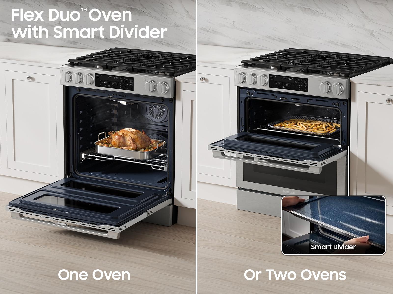 Samsung NSG90H60DRAA Bespoke Smart Slide-In Gas Range Flex Duo™ Oven Pro Style Design Dual True Convection