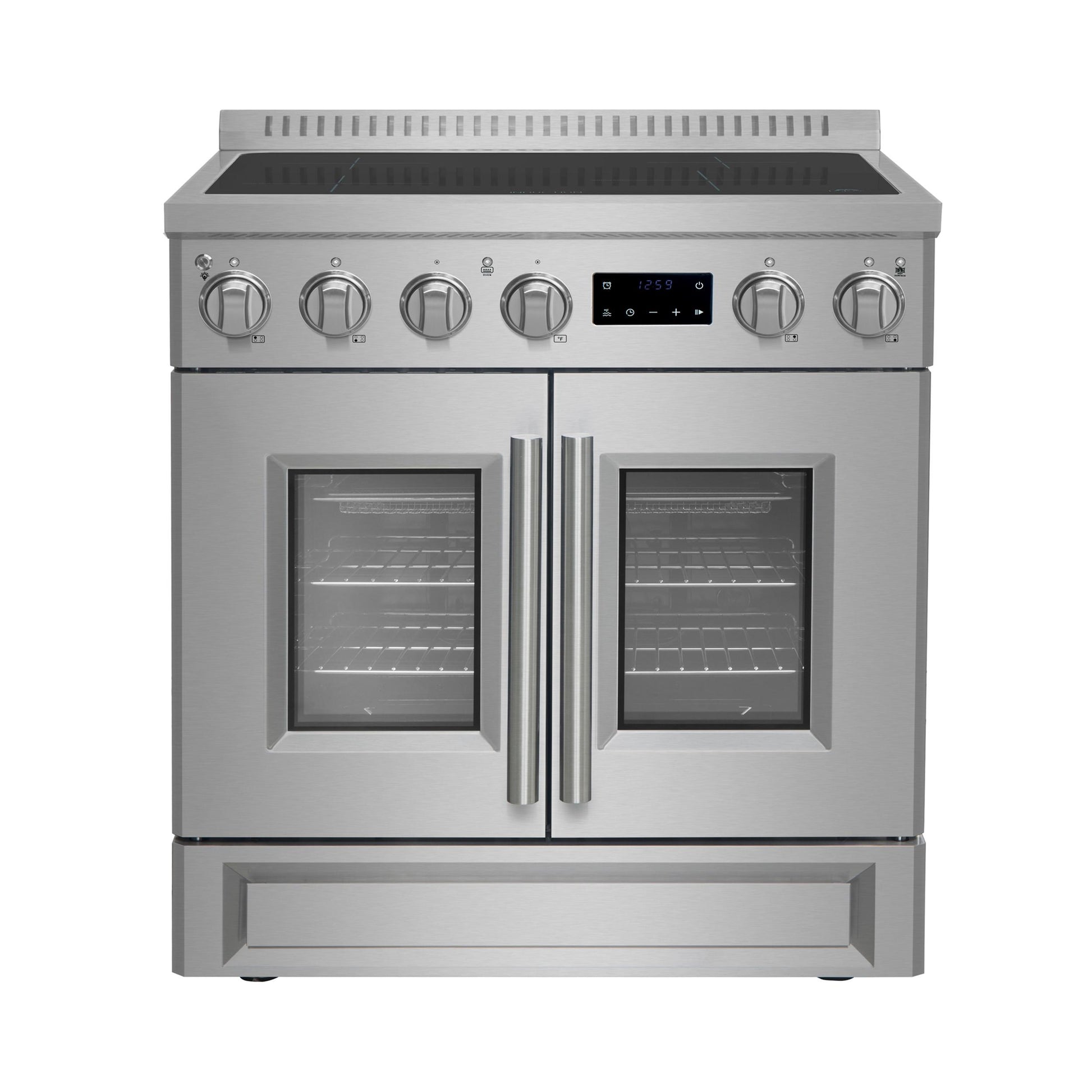Forno FFSIN095030 Forno Torino 30 Inch French Door Induction Range With Air Fryer And True Convection Oven