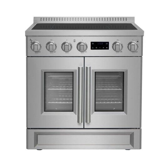 Forno FFSIN095030 Forno Torino 30 Inch French Door Induction Range With Air Fryer And True Convection Oven