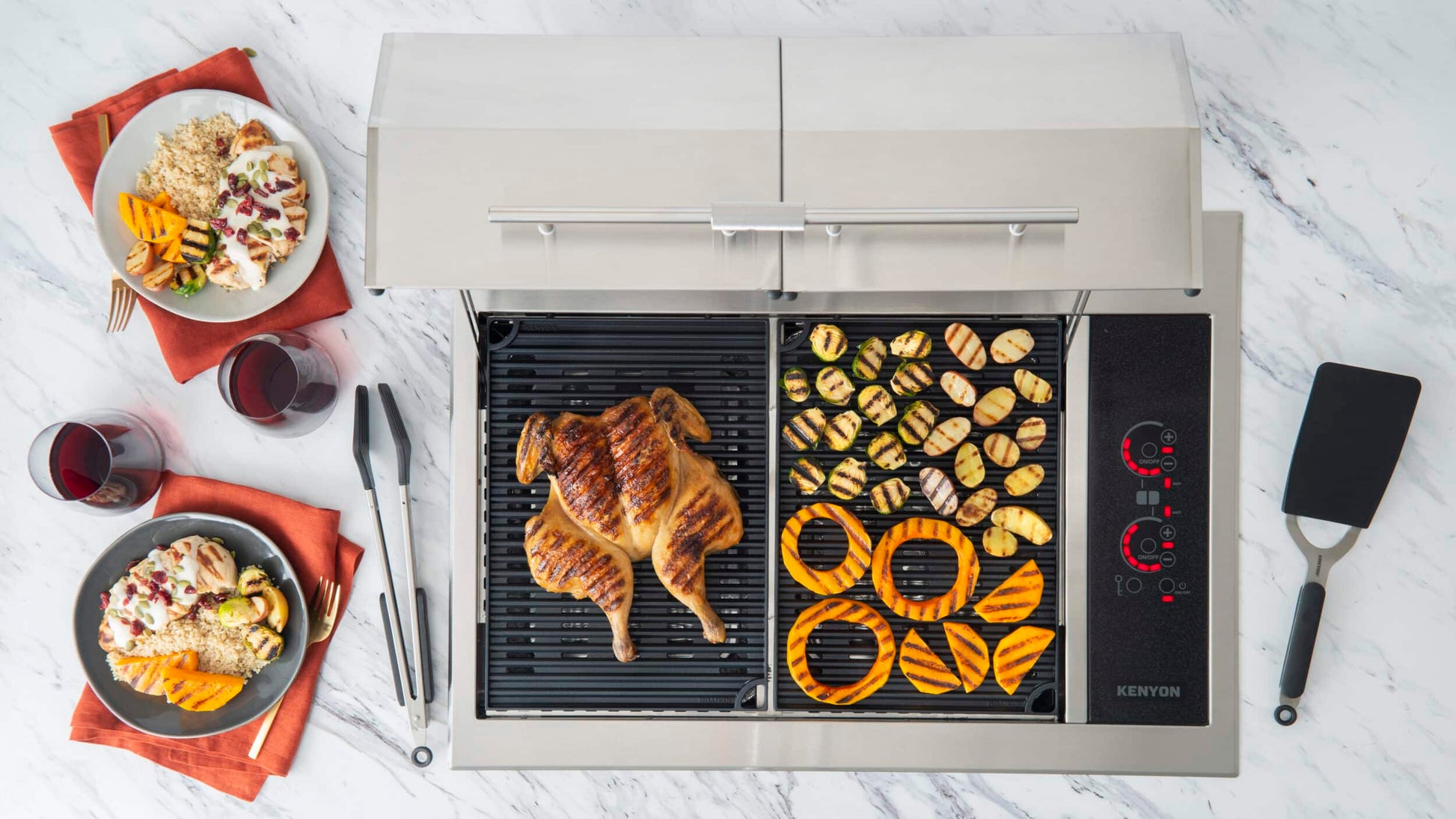 Kenyon B70425NH Texan Built-In Electric Grill W/Intelliken Control