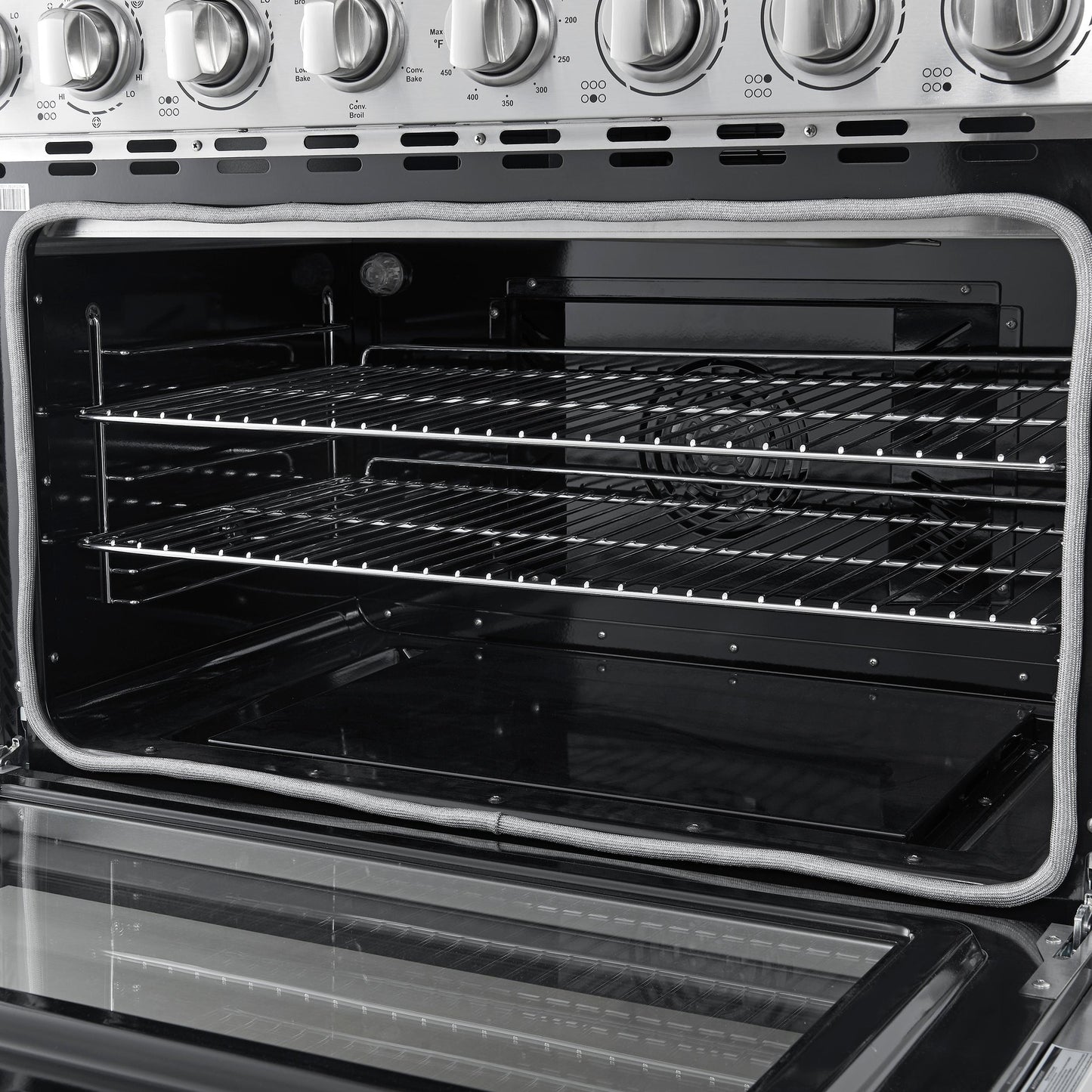 Forno FFSEL601136 Forno Paolo 36 Inch Freestanding Electric Range, Stainless Steel, 5.44 Cu.Ft, True Convection Oven, Energy Efficient