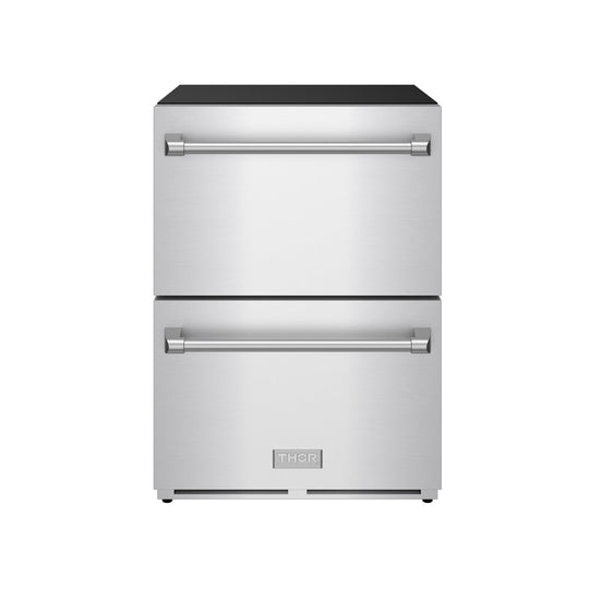 Thor Kitchen RF24U 24 Inch Undercounter Built-In Or Freestanding Drawer Refrigerator - Stainless Steel Gordon Ramsay Series