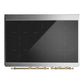 Ilve UMDIB40QNR3MBG Ilve Umdib40Qnr3Mbg Majestic Iii 40 Inch Induction Range With 6 Elements, 3.82 Cu. Ft. Total Oven Capacity (Solid Door, Midnight Blue, Brass)