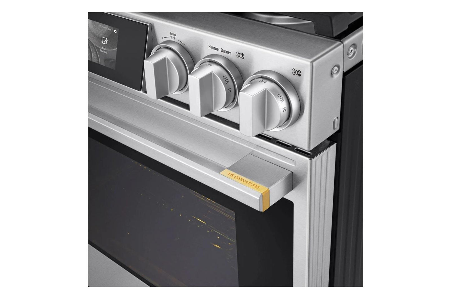 Lg LSGU6339X Lg Signature 6.3 Cu. Ft. Smart Gas Slide-In Range With Dynamic Probake Convection®, Air Fry, Air Sous Vide, Pizza Mode And Ai Gourmet Camera