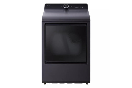Lg DLGX8601BE 7.3 Cu. Ft. Ultra Large Capacity Rear Control Gas Dryer With Lg Easyload™ Door, Ai Sensing And Turbosteam™