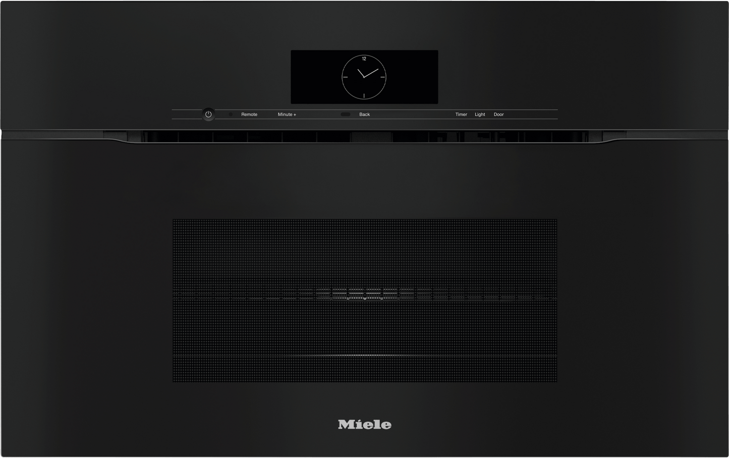 Miele H7870BMXOB H 7870 Bmx Obsidian Black - 30" Handleless Compact Speed Oven In A Perfectly Combinable Design With Automatic Programs And Roast Probe.