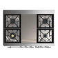 Ilve UMD40FNR3MBC Ilve Umd40Fnr3Mbc Majestic Iii 40 Inch Dual Fuel Range With 6 Burners And Griddle, Dual Function Burner Up To 25,000 Btu (Natural Gas, Triple Glass Door, Midnight Blue, Chrome)
