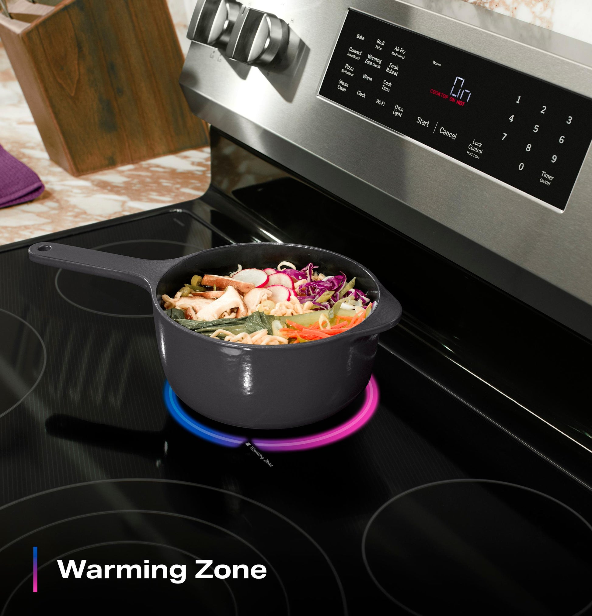 Ge Appliances PRF700AYFS Ge Profile™ Energy Star® 30" Smart Free-Standing Electric Convection Range With No Preheat Air Fry And Easywash™ Oven Tray