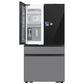 Samsung RF90F23BECR Bespoke 23 Cu. Ft. Counter Depth 4-Door French Door Refrigerator With Ai Home & Ai Vision Inside™ In Charcoal Glass And Stainless Steel