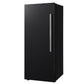Forno FFFFD172228BLKLS Forno Maderno 28-Inch Convertible Upright Freezer/Refrigerator In Black With Antique Brass Handle, 13.6 Cu.Ft., Left Swing
